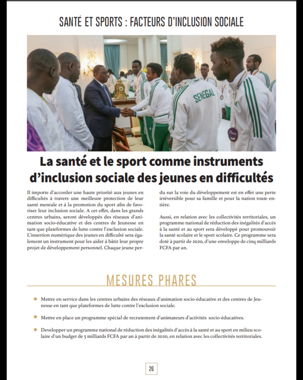 Après sa démonstration de force du week-end, voici le programme du candidat-sortant Macky Sall qui fera...mouche !