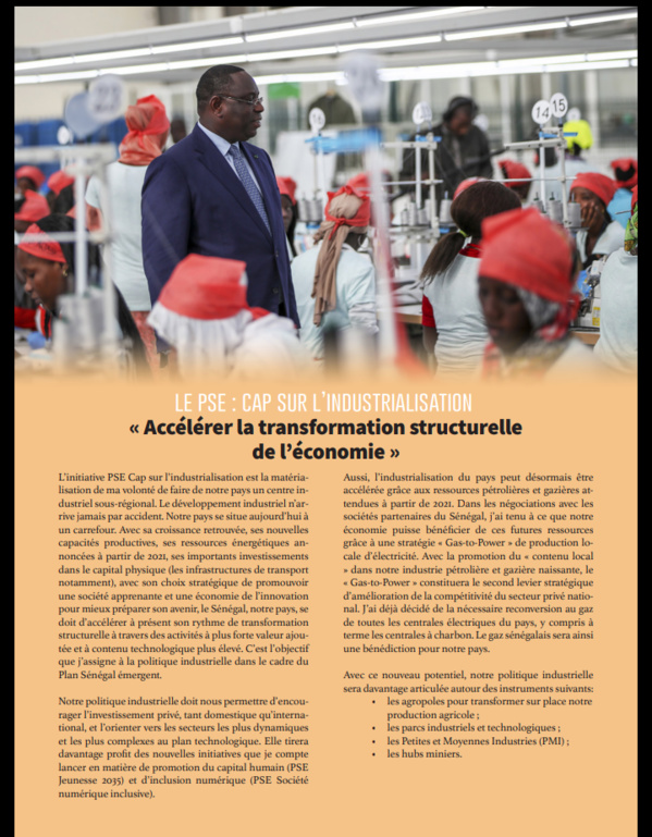 Après sa démonstration de force du week-end, voici le programme du candidat-sortant Macky Sall qui fera...mouche !
