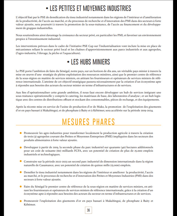 Après sa démonstration de force du week-end, voici le programme du candidat-sortant Macky Sall qui fera...mouche !