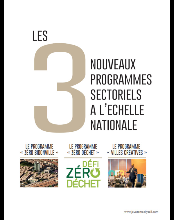 Après sa démonstration de force du week-end, voici le programme du candidat-sortant Macky Sall qui fera...mouche !