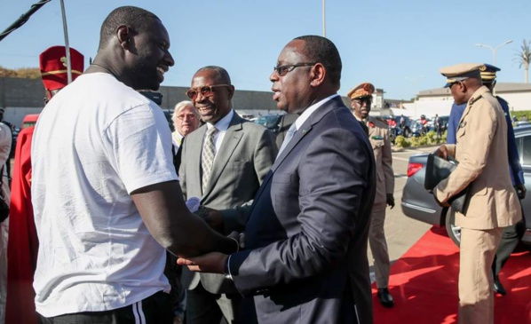 Le comédien Omar Sy à la Cérémonie de présentation du livre "Le Sénégal au coeur"