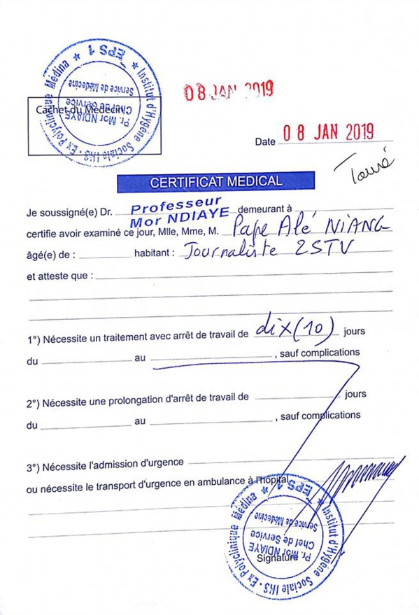 « Censure à la 2STV » : Les vraies raisons de l’absence de Pape Alé Niang dévoilées « Censure à la 2STV » : Les vraies raisons de l’absence de Pape Alé Niang dévoilées