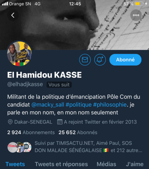 Son limogeage annoncé, Elhaj Kasse reste ministre en charge de la communication de la Présidence de la République Son limogeage annoncé, Elhaj Kasse reste ministre en charge de la communication de la Présidence de la République