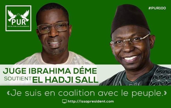 Urgent - Le Juge Ibrahima Hamidou Deme soutient Issa Sall du PUR Urgent - Le Juge Ibrahima Hamidou Deme soutient Issa Sall du PUR