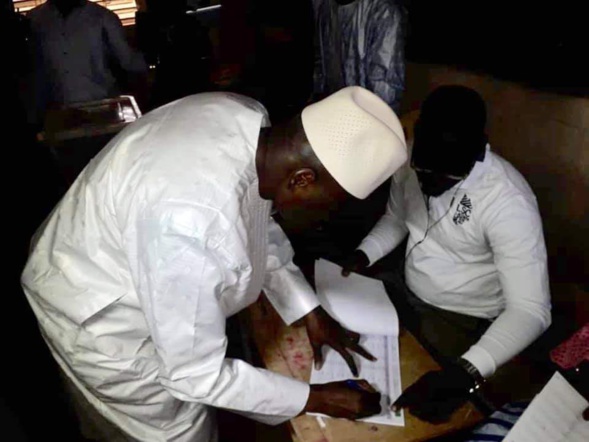 ALY Ngouille après le vote ALY Ngouille après le vote
