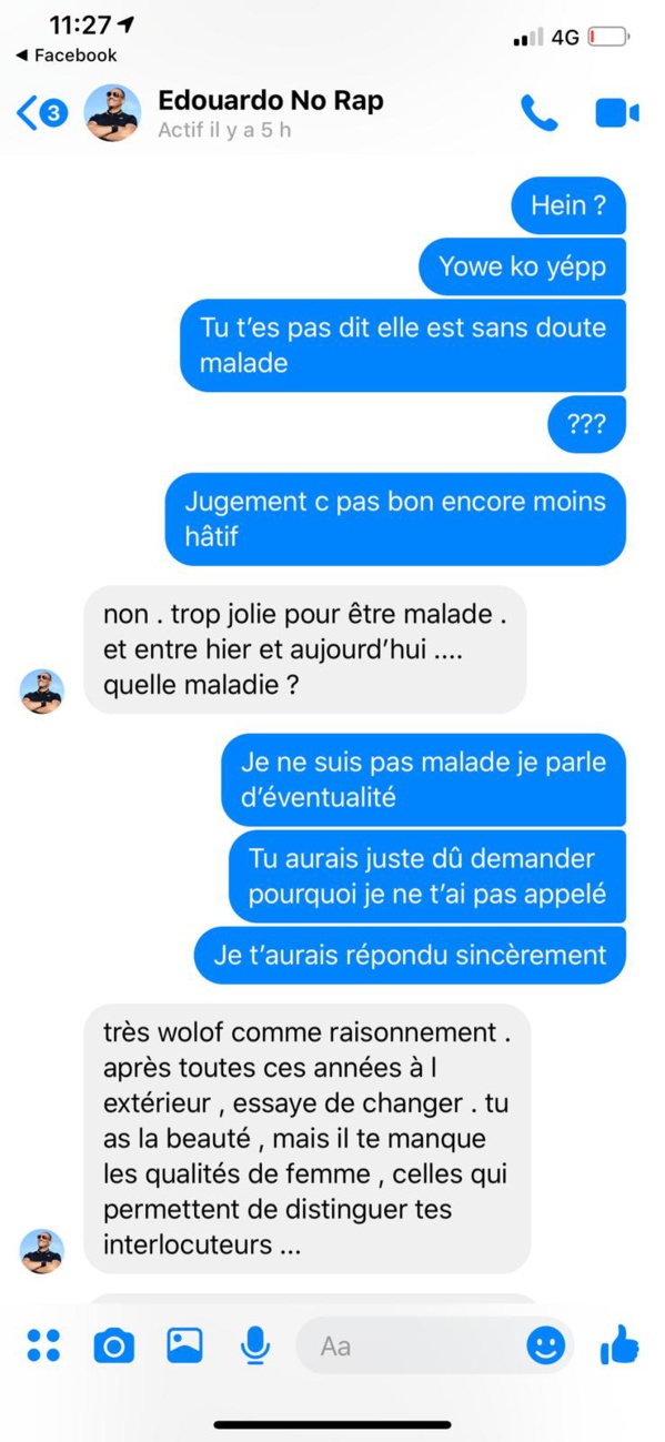Les graves révélations de Thiouthe Diop :" Dj Edouardo m'harcèle depuis plus de 10 ans (...) Il me dit :"j'ai un gros sexe, je ne vais pas te faire mal (...)"