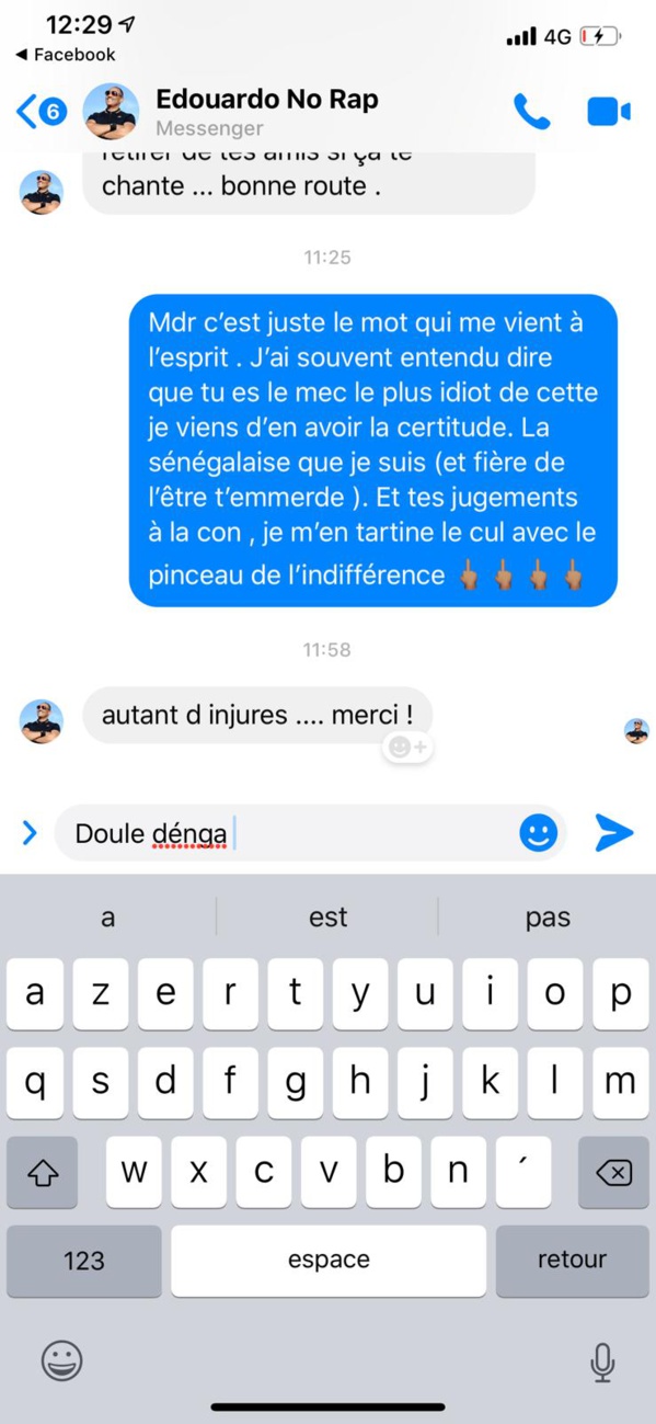 Les graves révélations de Thiouthe Diop :" Dj Edouardo m'harcèle depuis plus de 10 ans (...) Il me dit :"j'ai un gros sexe, je ne vais pas te faire mal (...)" Les graves révélations de Thiouthe Diop :" Dj Edouardo m'harcèle depuis plus de 10 ans (...) Il me dit :"j'ai un gros sexe, je ne vais pas te faire mal (...)"
