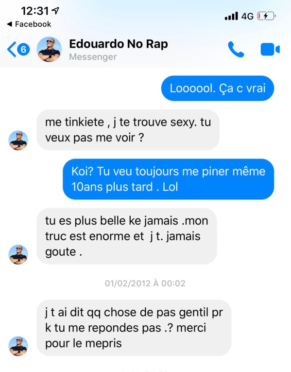 Les graves révélations de Thiouthe Diop :" Dj Edouardo m'harcèle depuis plus de 10 ans (...) Il me dit :"j'ai un gros sexe, je ne vais pas te faire mal (...)" Les graves révélations de Thiouthe Diop :" Dj Edouardo m'harcèle depuis plus de 10 ans (...) Il me dit :"j'ai un gros sexe, je ne vais pas te faire mal (...)"