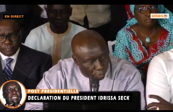 Revivez en intégralité la déclaration d'Idrissa Seck Revivez en intégralité la déclaration d'Idrissa Seck