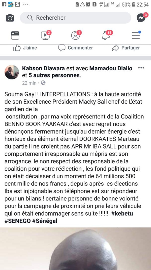 Présumé détournement des fonds de la campagne du candidat Macky Sall débloqués au Gabon...Ibrahima Sall nommément accusé ... Présumé détournement des fonds de la campagne du candidat Macky Sall débloqués au Gabon...Ibrahima Sall nommément accusé ...