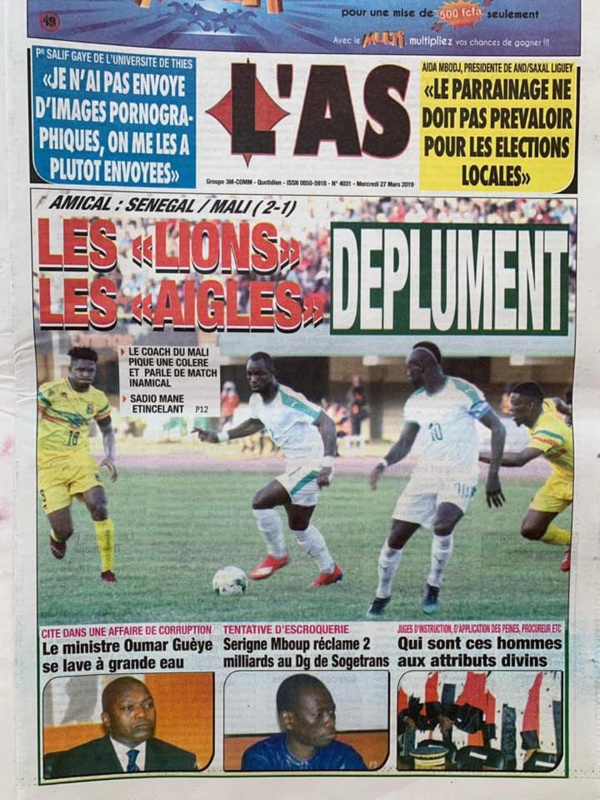 UNE DES QUOTIDIENS UNE DES QUOTIDIENS