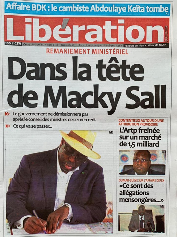 UNE DES QUOTIDIENS