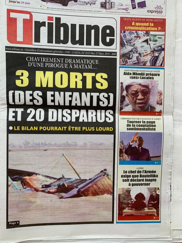 UNE DES QUOTIDIENS UNE DES QUOTIDIENS