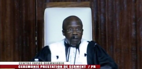 Prestation de serment de Macky : Le discours du président du Conseil constitutionnel Prestation de serment de Macky : Le discours du président du Conseil constitutionnel