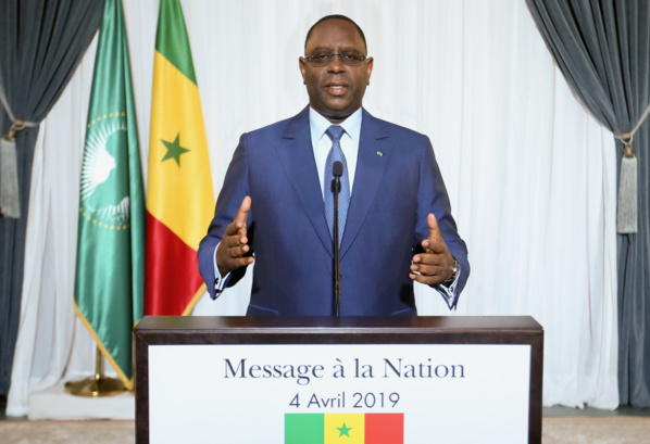 MESSAGE A LA NATION DE SON EXCELLENCE MONSIEUR LE PRESIDENT MACKY SALL MESSAGE A LA NATION DE SON EXCELLENCE MONSIEUR LE PRESIDENT MACKY SALL
