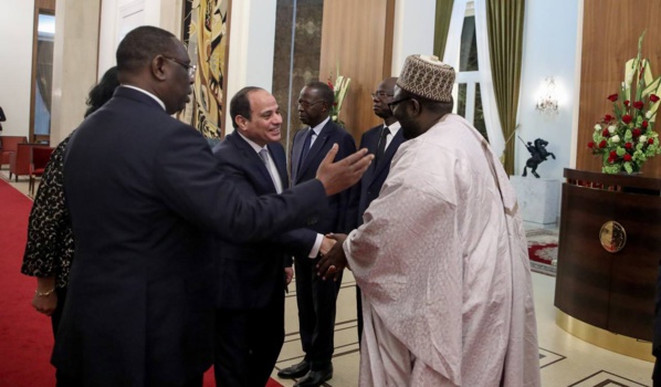 PHOTOS - Rencontre avec S.E. Abdel Fattah Al-Sissi au Palais de la République suivie d'un dîner de travail