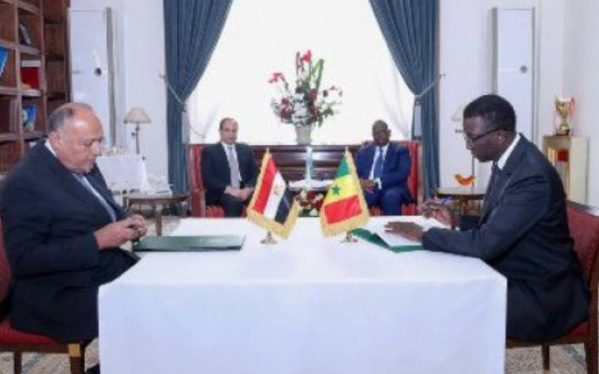 Sénégal-Egypte : Amadou Ba signe son Premier accord Sénégal-Egypte : Amadou Ba signe son Premier accord