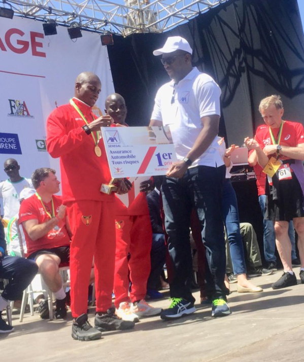 Chrono 2 h 31’20" sur 42 km : Christian Manga, "premier sénégalais" au marathon Eiffage DAKAR 2019