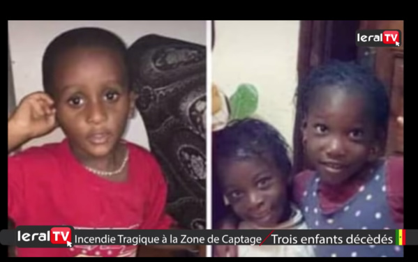 Voici les enfants décédés dans l'incendie tragique à la Zone de Captage Voici les enfants décédés dans l'incendie tragique à la Zone de Captage
