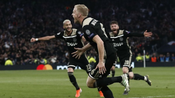 Ligue des champions : vainqueur à Tottenham, l'Ajax peut rêver d'une finale historique