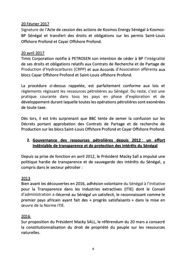 Voici en exclusivité le mémorandum du gouvernement Sénégalais sur le scandale à 10 milliards ! Voici en exclusivité le mémorandum du gouvernement Sénégalais sur le scandale à 10 milliards !