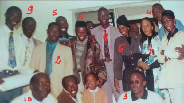 ​ARRÊT SUR IMAGE!   Il y a 21 ans, le maître Psk entouré de ses élèves : Aliou Sall, Yakham Mbaye, Thierno Birahim Fall...