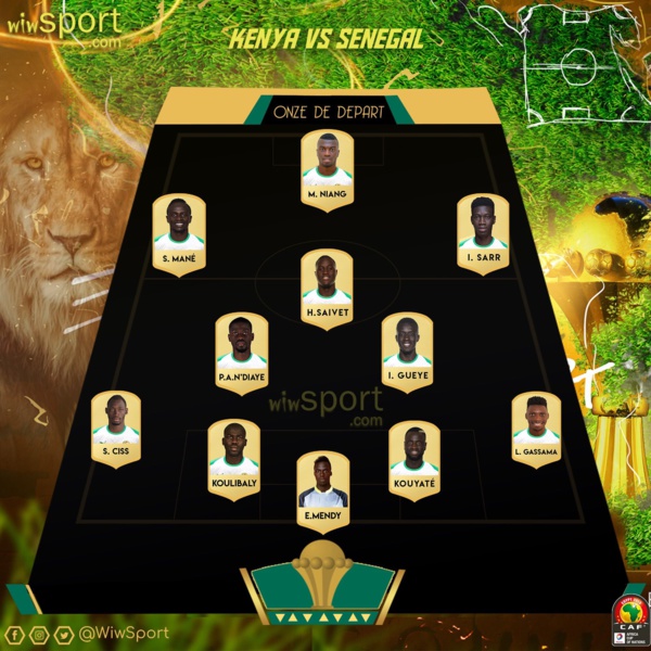 Sénégal-Kenya : Aliou Cissé opère cinq changements dans son Onze de départ Sénégal-Kenya : Aliou Cissé opère cinq changements dans son Onze de départ