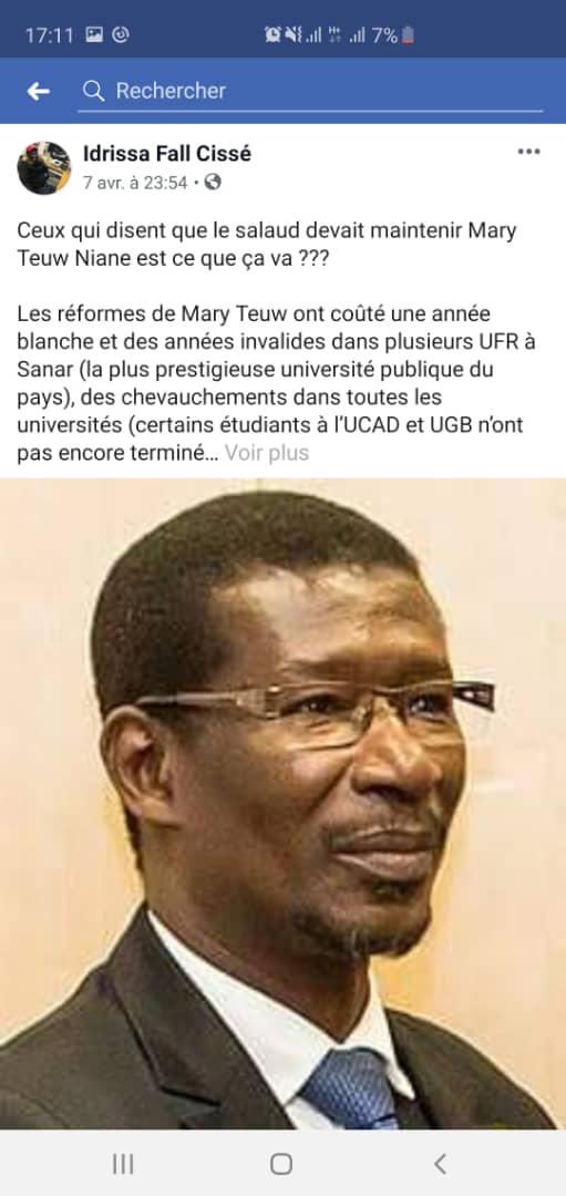 Insultes au Président Macky Sall : Après Adama Gaye, la Sr cueille Idrissa Fall Cissé