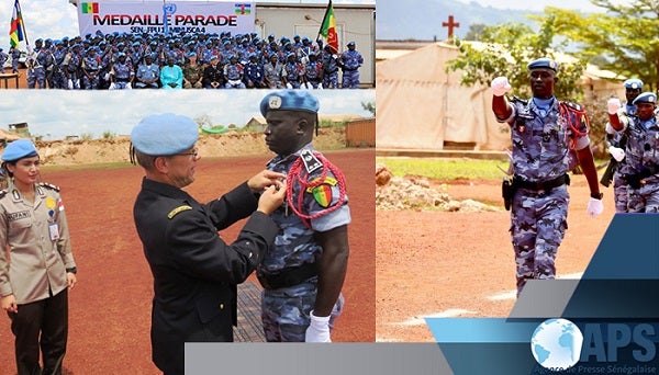 LA MÉDAILLE DES NATIONS UNIES REMISE À 139 POLICIERS SÉNÉGALAIS