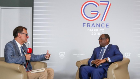 Macky Sall sur RFI: «Nos préoccupations seront prises en compte [au G7]»