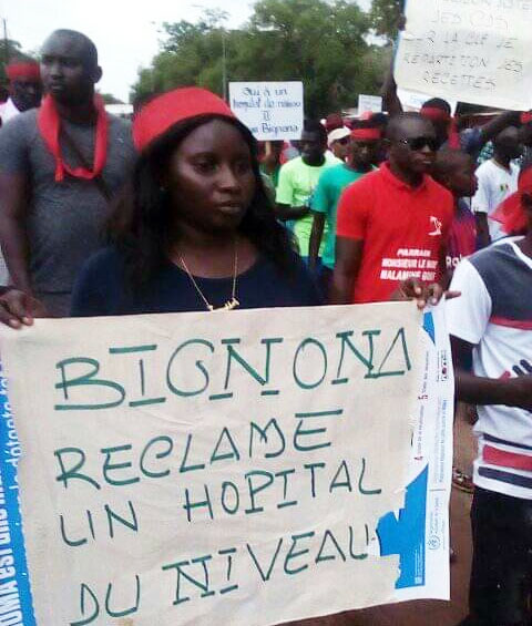 Infrastructures sanitaires : Bignona marche pour un hôpital Infrastructures sanitaires : Bignona marche pour un hôpital