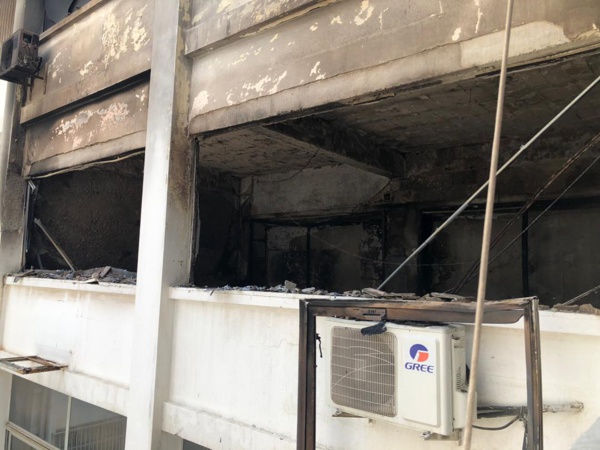 [Photos] Incendie au Trésor Public : Le ministère des Finances fait le point