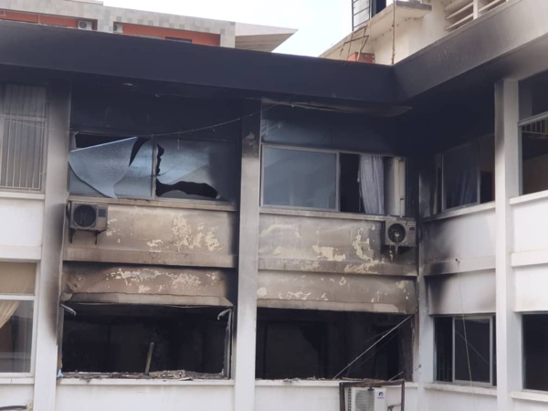 [Photos] Incendie au Trésor Public : Le ministère des Finances fait le point