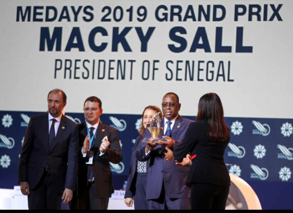 Thierno LÔ et  la coalition ADIANA félicitent le Président Macky SALL pour le prix « Medays »