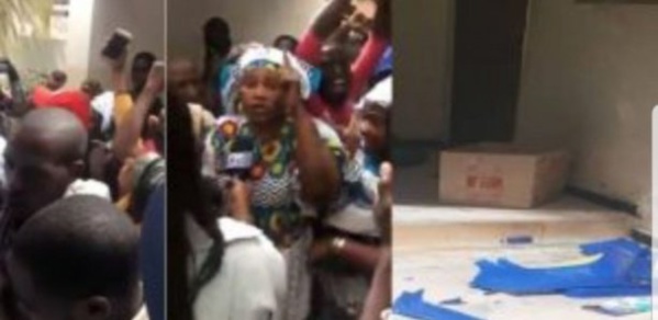 Manifestation anti-Condé devant l'ambassade de la Guinée au Sénégal Manifestation anti-Condé devant l'ambassade de la Guinée au Sénégal