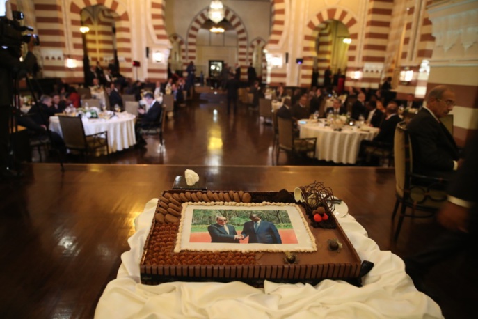 Anniversaire du Président lors du Diner Officiel au Old Cataract sur invitation du Président El-Sissi