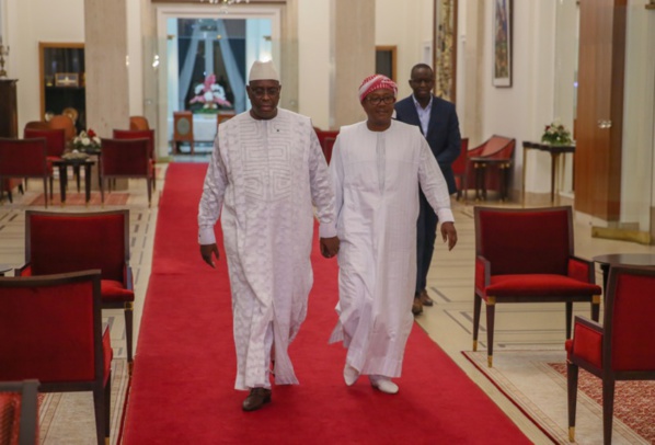 Palais de la république : Macky Sall reçoit Umaro Sissoco Embalo, le président nouvellement élu de la Guinée Bissau...
