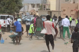 "Cleaning day" à Guédiawaye - Ces images exclusives du maire, Aliou Sall en compagnie de Mme le ministre de la Jeunesse et...