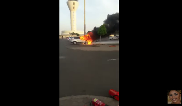 KAWTEF A L'AIDB - UNE VOITURE EXPLOSE DEVANT L'AÉROPORT (VIDEO)