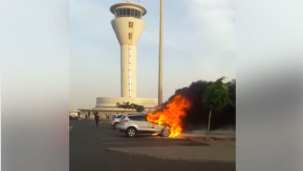 Incendie d’un véhicule à AIBD : la précision des pompiers de l'APPAS Incendie d’un véhicule à AIBD : la précision des pompiers de l'APPAS
