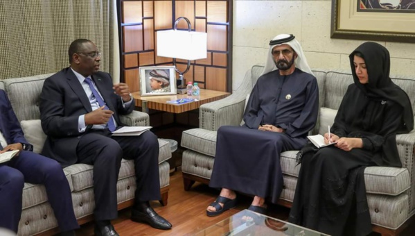 URGENT-Le Pr Macky Sall reçu par son altesse Cheikh Mohamed ben Rachid Al Maktoum