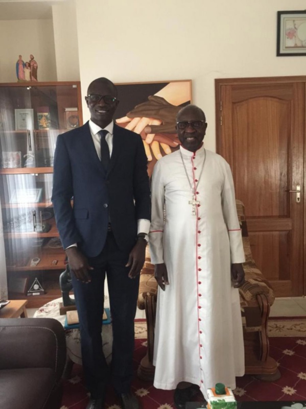 [Photos] Dr Babacar Diop reçu par le cardinal : Théodore A. Sarr "préoccupé" par la situation de Guy Marius Sagna