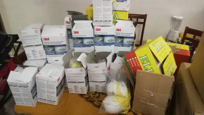 L'Alliance pour la Paix et le Developpement et la Coalition Adiana que dirige le ministre Thierno lo participe à Guerre contre le CORONAVIRUS  en donnant du materiel pour la protection.