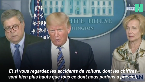 Contre un confinement général, Trump a des arguments bien à lui
