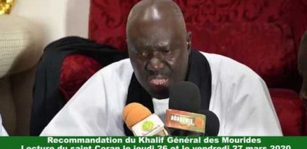 Covid-19: Serigne Mountakha recommande la lecture du Coran, ce vendredi Covid-19: Serigne Mountakha recommande la lecture du Coran, ce vendredi