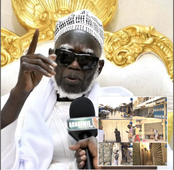 COVID-19 À TOUBA / Ndigël : Le Khalife ordonne la fermeture momentanée du marché Ocass. Énorme renfort policier pour le respect strict du port des masques ... COVID-19 À TOUBA / Ndigël : Le Khalife ordonne la fermeture momentanée du marché Ocass. Énorme renfort policier pour le respect strict du port des masques ...