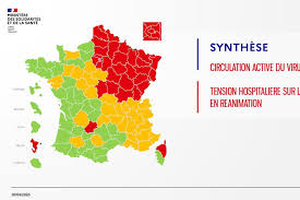 Covid-19 en France : 289 décès en 24 heures, 35 départements classés en "rouge" Covid-19 en France : 289 décès en 24 heures, 35 départements classés en "rouge"