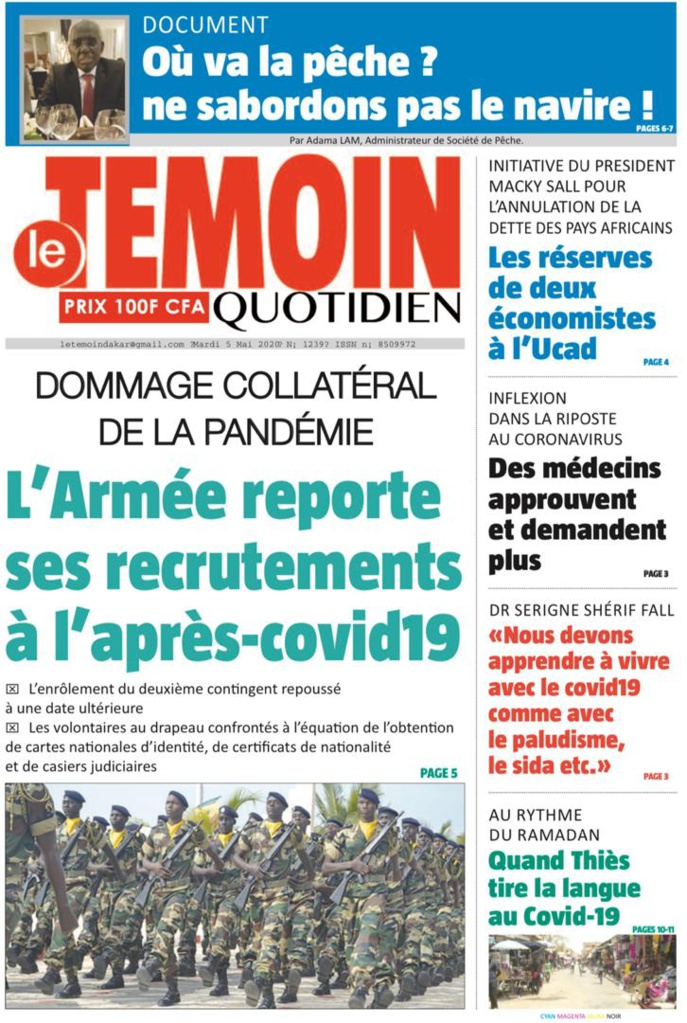 Revue des Titres du Mardi le 05 Mai 2020