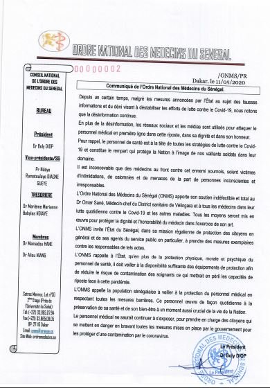 Attaque contre des agents de santé : L’ordre des médecins sonne la riposte Attaque contre des agents de santé : L’ordre des médecins sonne la riposte