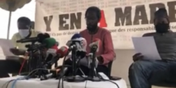 Gestion Covid-19 : « L’État a fait montre de tâtonnement réel… » (Y EN A MARRE) Gestion Covid-19 : « L’État a fait montre de tâtonnement réel… » (Y EN A MARRE)